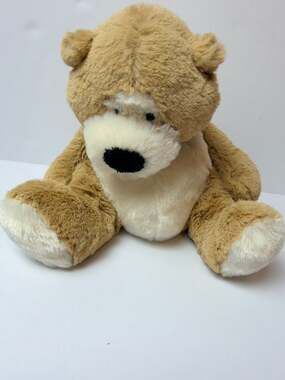 Vintage Ganz Plush Bear/Teddy Bear – Tan & Cream Stuffed Animal